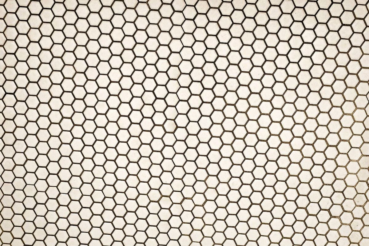 Porcelain flooring, close-up sample