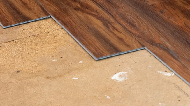 LVP flooring over particle board