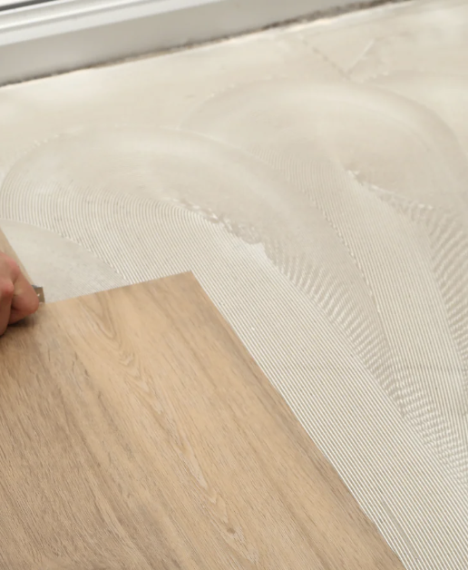 Glue down LVP application