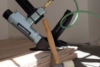 Hardwood floor installation