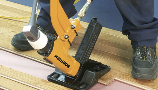 Hardwood floor installation