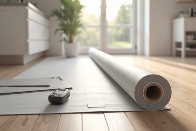 Moisture-friendly underlayment installation for LVP flooring in a kitchen renovation project