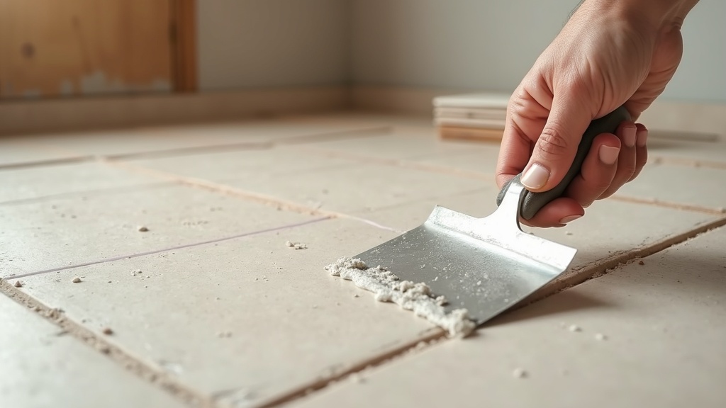 Applying adhesive for luxury vinyl tile installation over a radiant-heated floor system