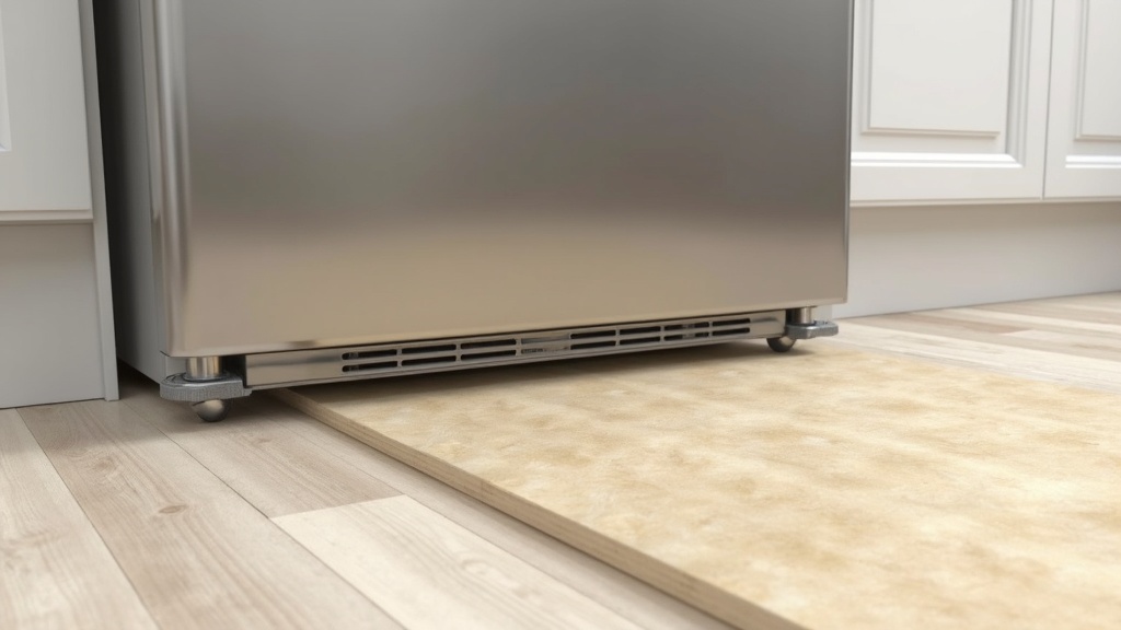 Protecting click-lock LVP flooring joints from crushing under heavy refrigerator and appliances