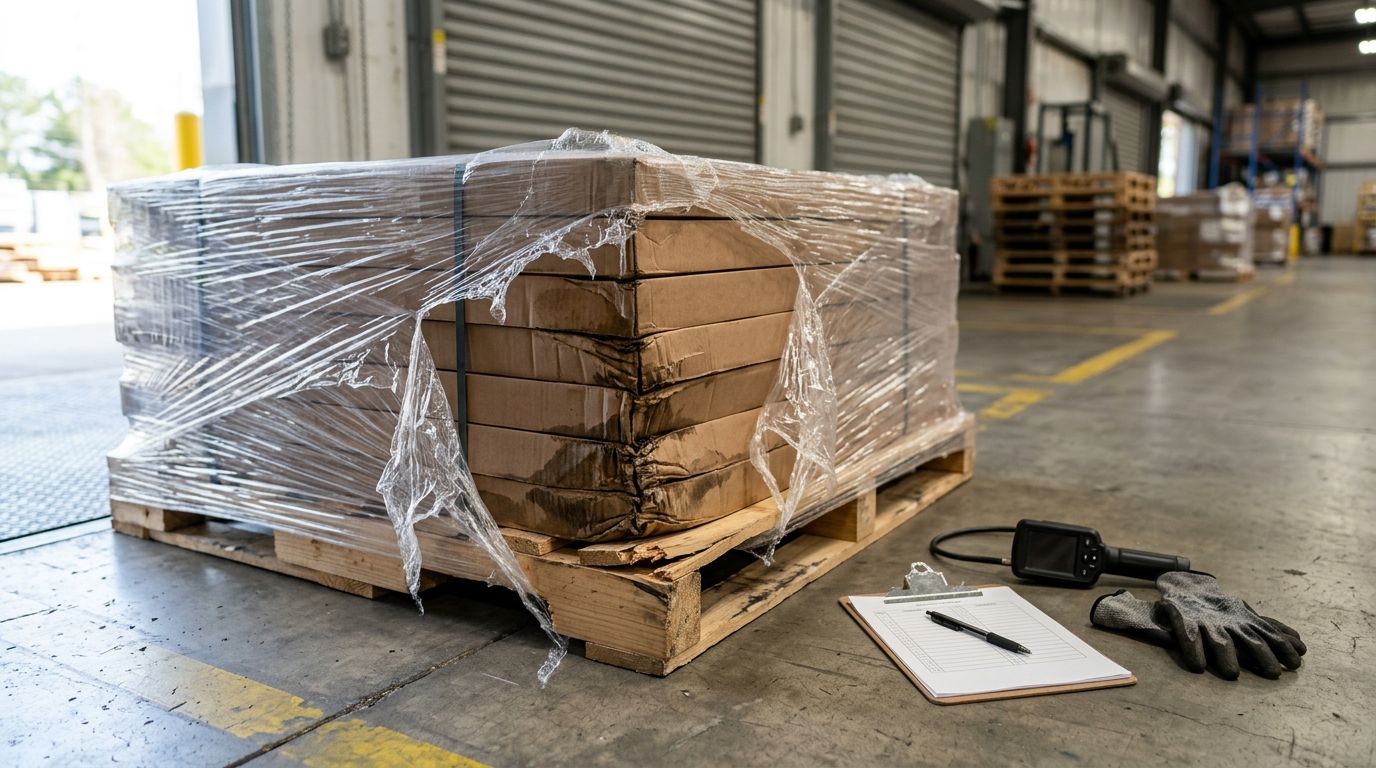 How to Spot Freight Damage on Flooring Pallets Fast