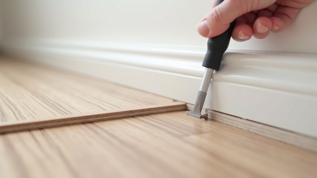 Expansion gap spacer between click-lock LVP flooring and wall