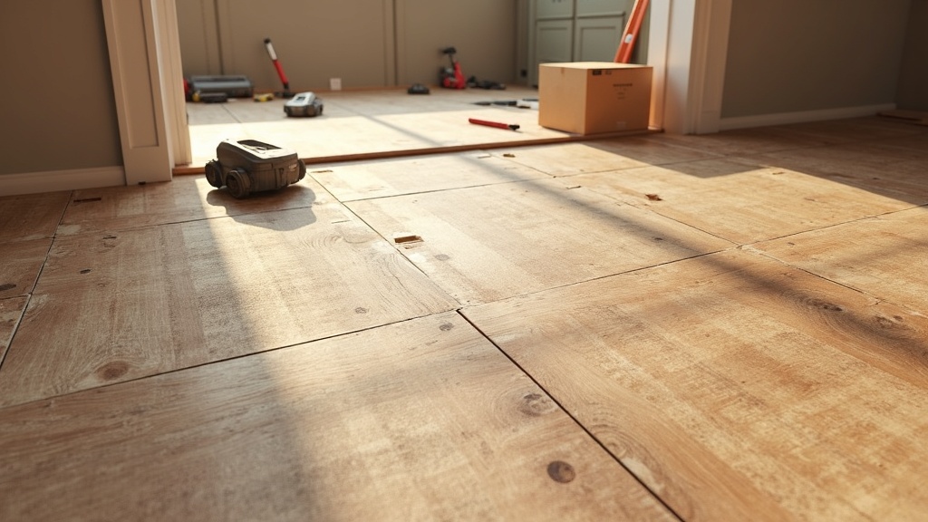 Click-lock LVP flooring installation over OSB subfloor