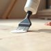 Silane adhesive application for wood and glue-down LVP flooring installation